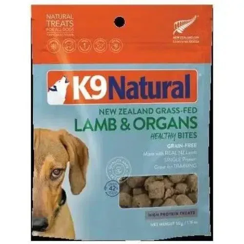 K9 Natural Lamb Dog Treats Freeze-Dried Healthy Bites 1.76oz