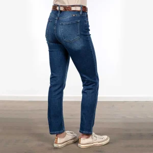 Kancan High Rise Dark Wash Straight Jeans
