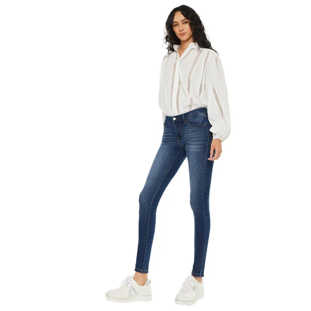 Kancan Women's Medium Wash Super Skinny Jean - Image 2