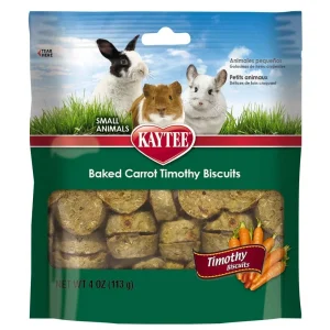 Kaytee Timothy Biscuits Baked Treat Carrot 4 oz