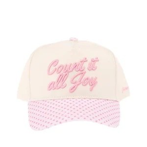 Kenzkustomz Pink Polka Dot Count It All Joy Cap