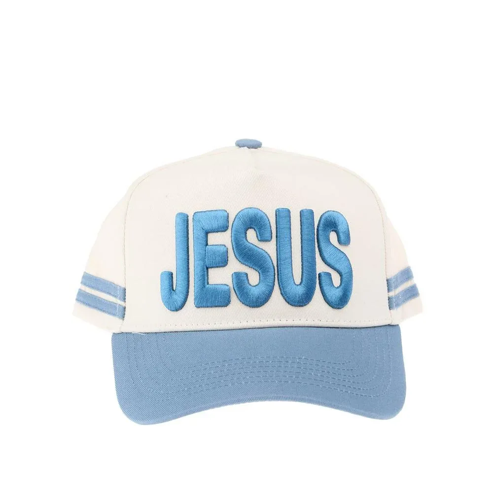 Kenzkustomz Women's Jesus Vintage Blue Cap