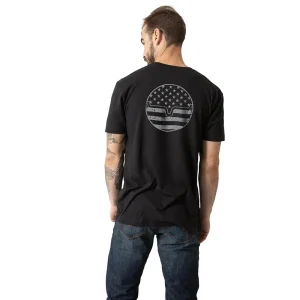Kimes Ranch American Bullseye Black Tee Shirt