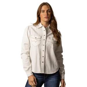 Kimes Ranch Pristine Jade Denim Top