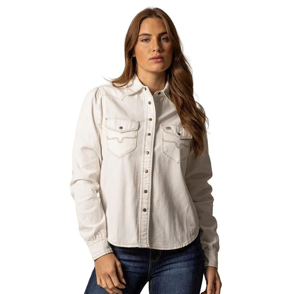 Kimes Ranch Pristine Jade Denim Top