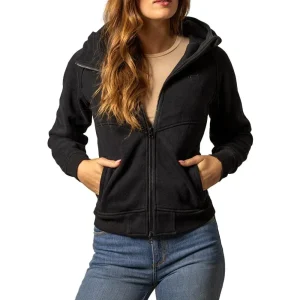 Kimes Ranch Women's Black Emma Zip Front