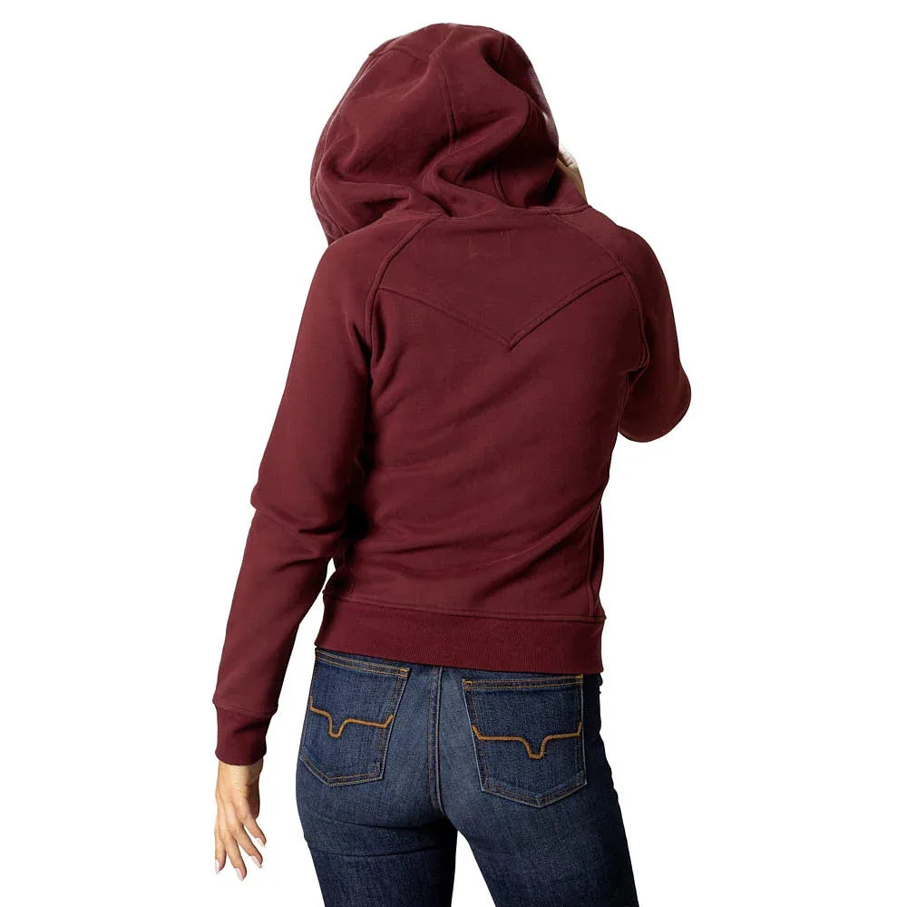 Kimes Ranch Women's Maroon Emma Zip Front - Image 2