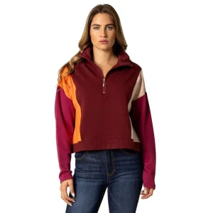 Kimes Ranch Women's Maroon Zip Neck Cami