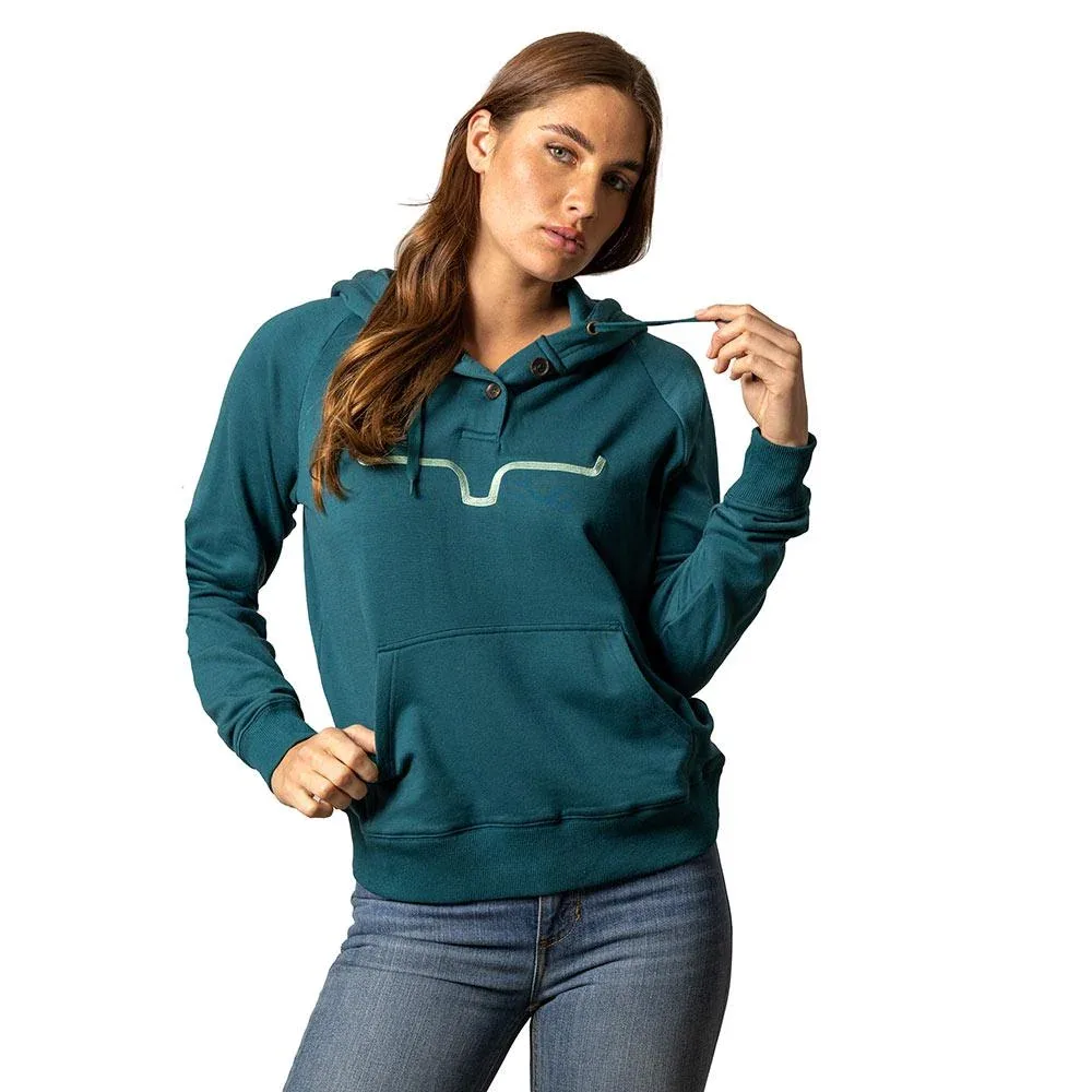 Kimes Ranch Women's Teal Kenzie Hooded Pullover