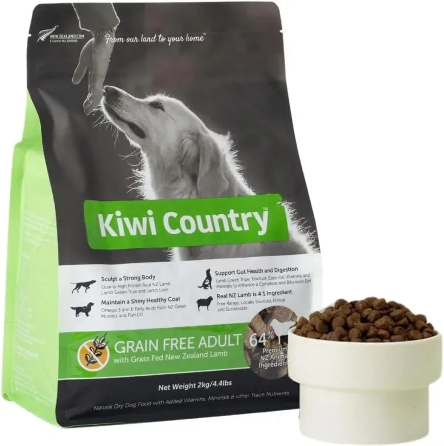 Kiwi Country Grain-Free Lamb Dry Dog Food 4.4 lb