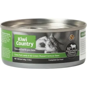 Kiwi Country Lamb & NZ Green Mussel Wet Cat Food 24ea/3 oz