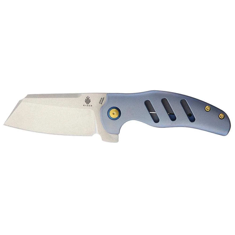 Kizer Cutlery C01E Blue Titanium Framelock