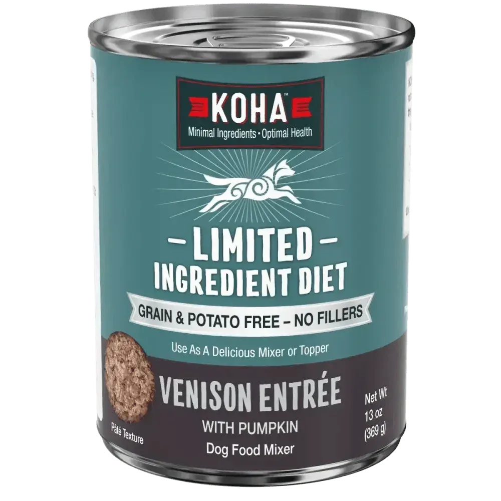 KOHA Limited Ingredient Diet Venison Entrée Wet Dog Food 12ea/13 oz
