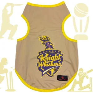Kolkata Knight Whiskers ipl Jersey for Dogs and Cats | Indian Pet League