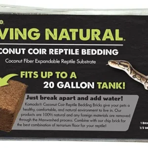 Komodo Living Natural Coconut Coir Reptile Bedding Brick