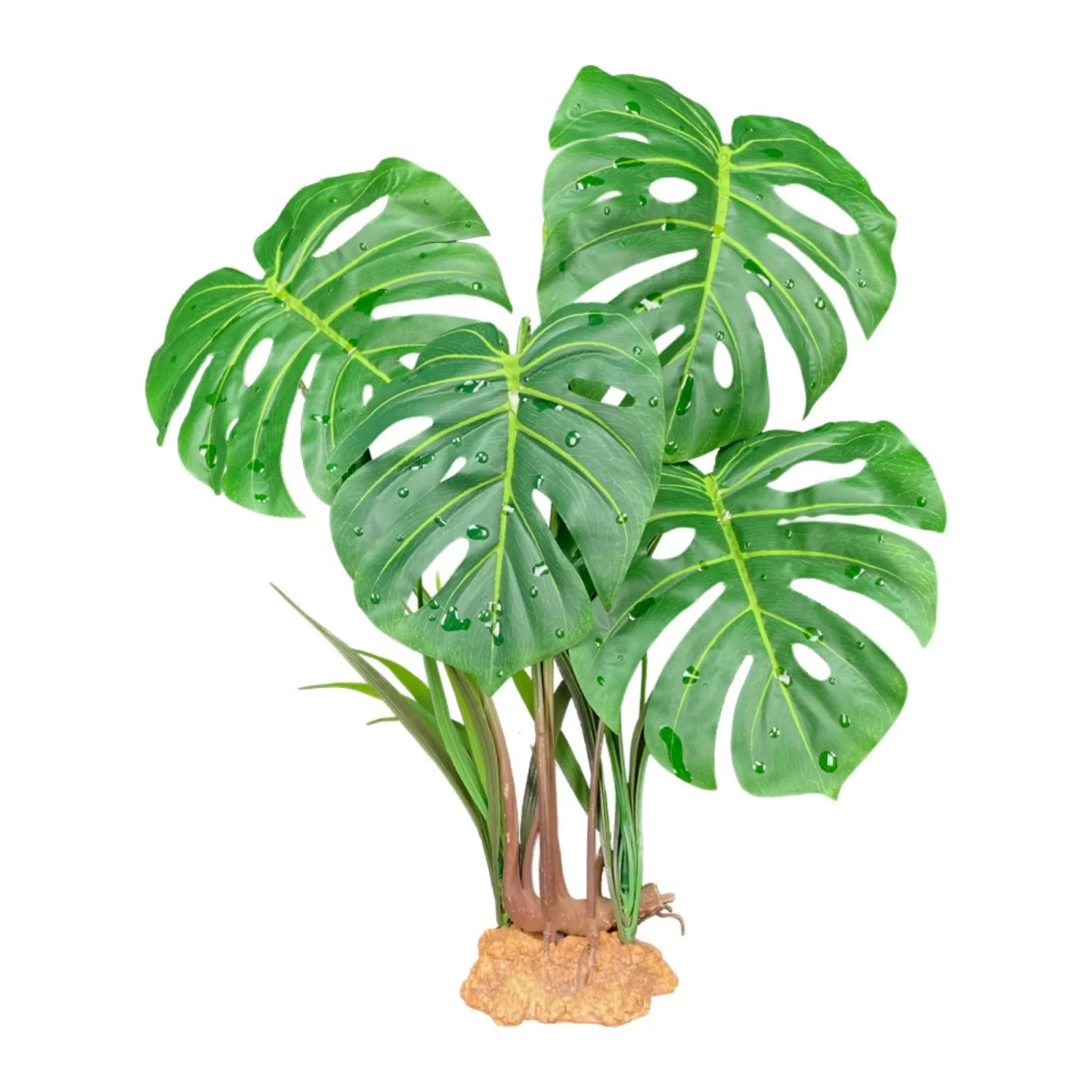 Komodo Standing Plant Monstera Leaf, 18 in