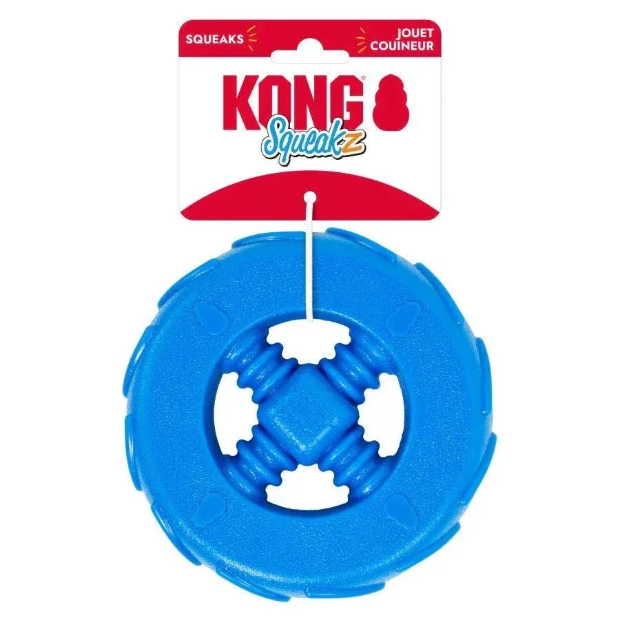 KONG Squeakz Wheel Dog Toy for Interactive Play