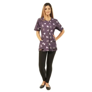 Ladybird Line Waterproof PoodlePrint Jacket Purple 2XL