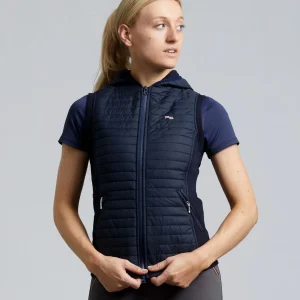 Lamera Ladies Hybrid Technical Riding Gilet Navy