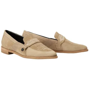 Lane Latte Suede Martingale Loafer
