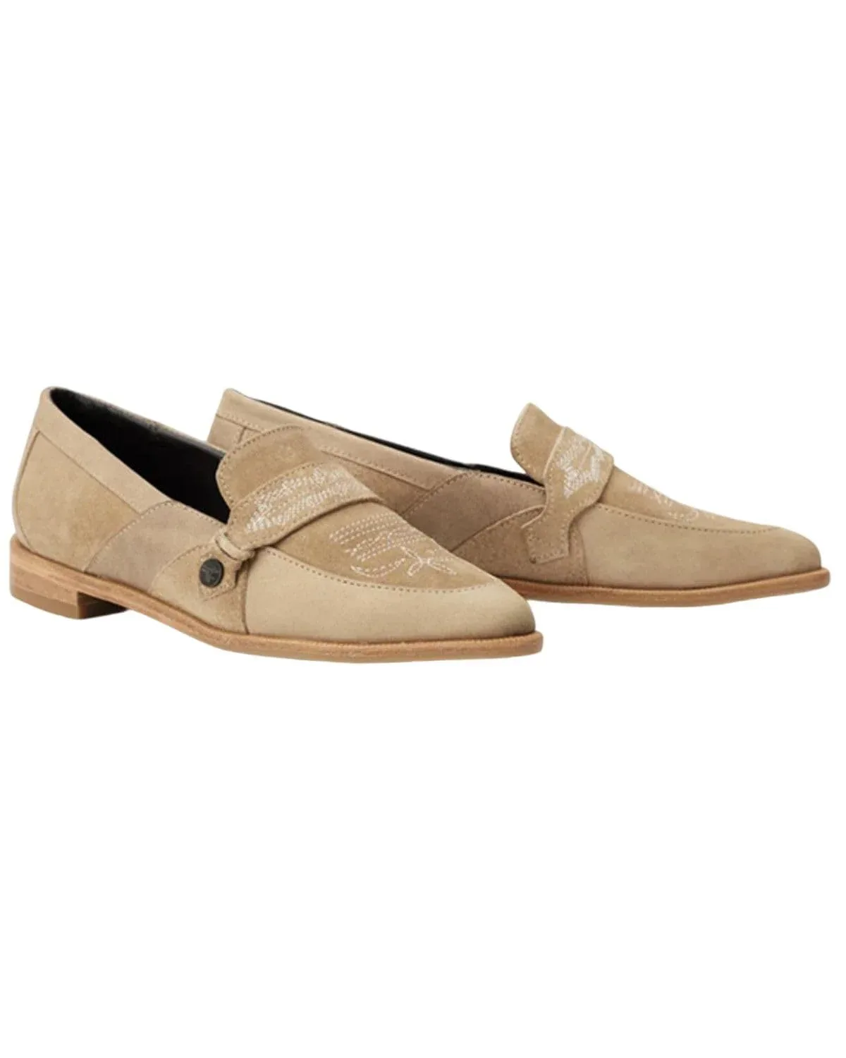 Lane Latte Suede Martingale Loafer