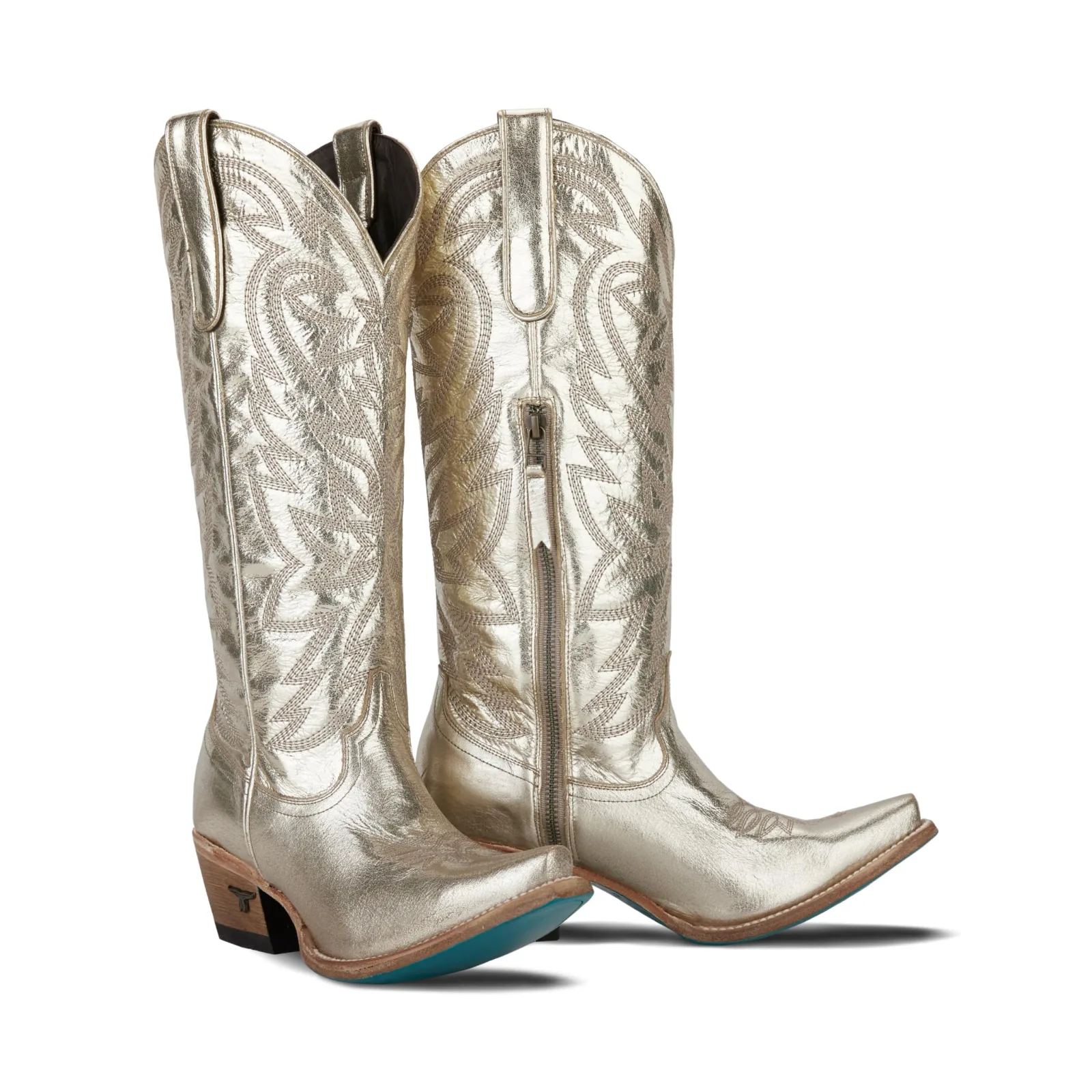 Lane Women's Smokeshow 15In Champagne Metallic Boots