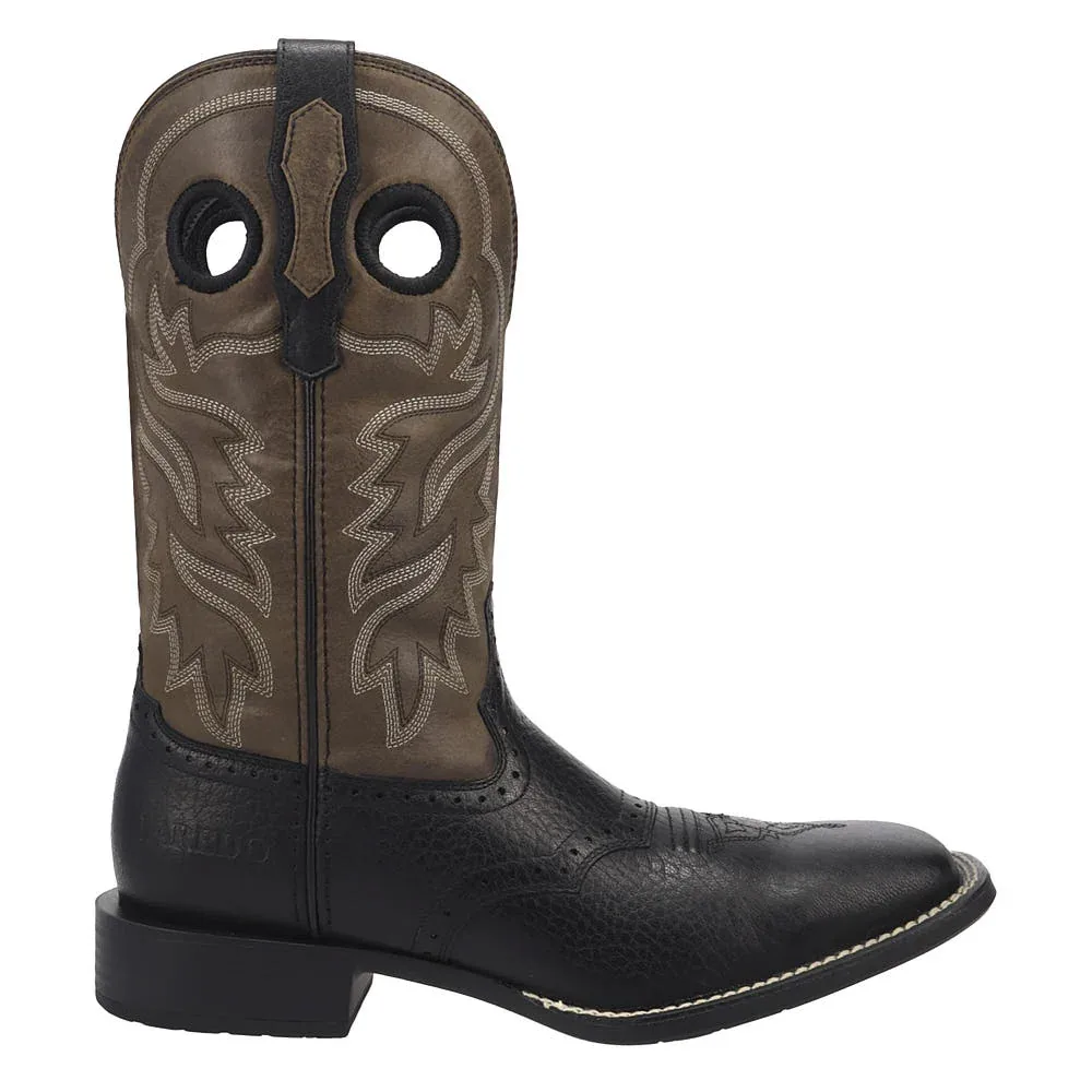 Laredo Men's Burnham Black Vamp 12in Grey Top - Image 2