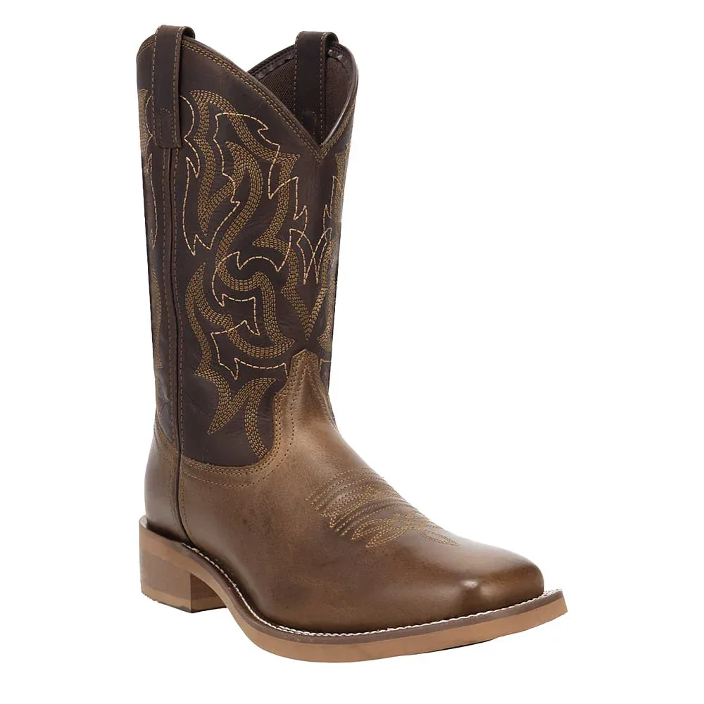 Laredo Men's Chisholm Brown Vamp 11in Chocolate Top