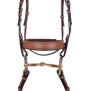 Laureate by Henri de Rivel Fancy-Stitched Bridle with Wide Caveson & Laced Reins