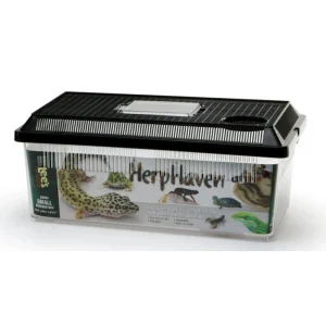 Lee's Aquarium & Pet Products HerpHaven Breeder Box, Black, 14.37 in x 5.88 in, Small