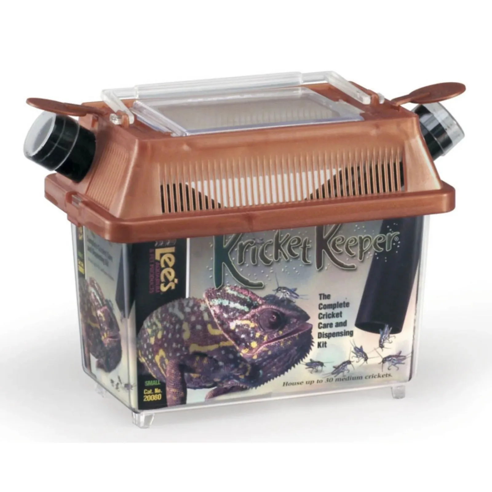 Lee's Aquarium & Pet Products Kricket Keeper, Brown, Small