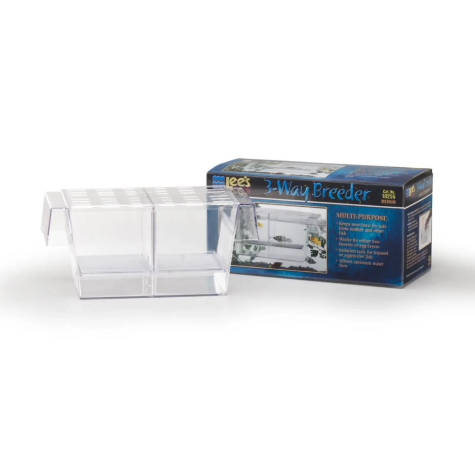 Lee's Aquarium & Pet Products Two-Way/Guppy Breeder, Clear, Small