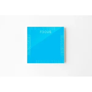 Life Track Neon Notes Line and Circle Pattern on Blue Notes