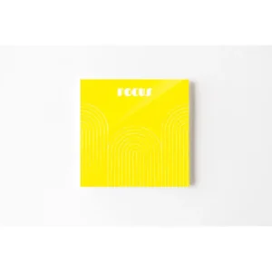 Life Track Neon Notes Modern Pattern on Yellow Notes
