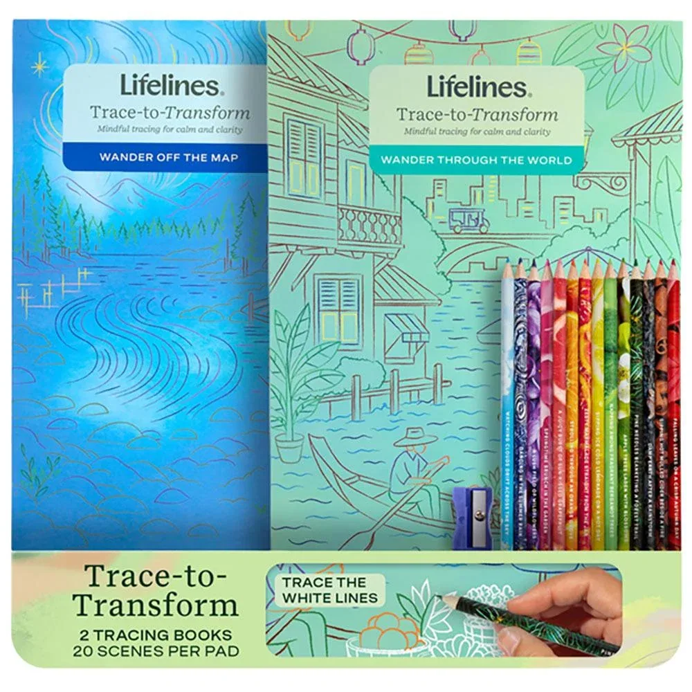 Lifelines Llc-Mcmanemin Tracing Art Pads w/ Colored Pencils