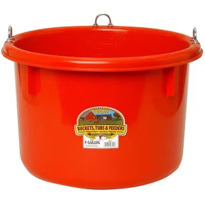 Little Giant Red 8 Gallon Plastic Round Feeder