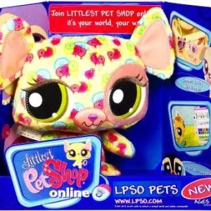Littlest Pet Shop Online LPSO Pets Mouse Plush [Pink Swirls]