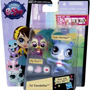 Littlest Pet Shop Pet Pawsabilities Tundra Marchand & Flip Flurry Figure 2-Pack