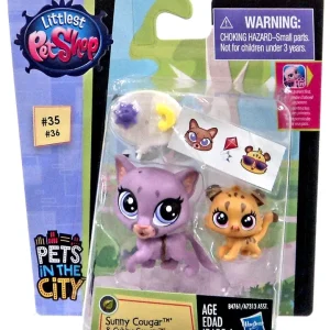 Littlest Pet Shop Pets in the City Sunny & Cubby Cougar Figure 2-pack