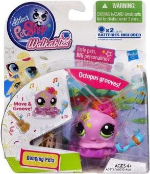 Littlest Pet Shop Walkables Dancing Pets Octopus Figure