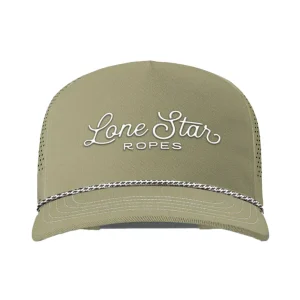 Lone Star Ropes Sand and White Script Logo Cap