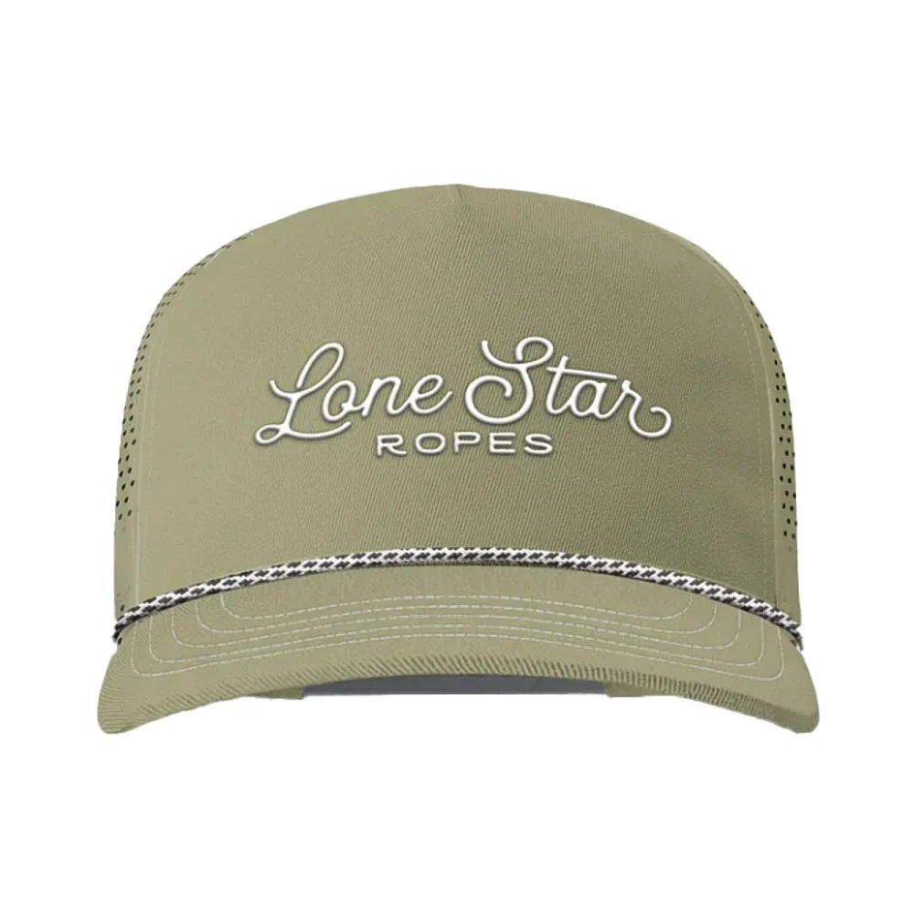 Lone Star Ropes Sand and White Script Logo Cap