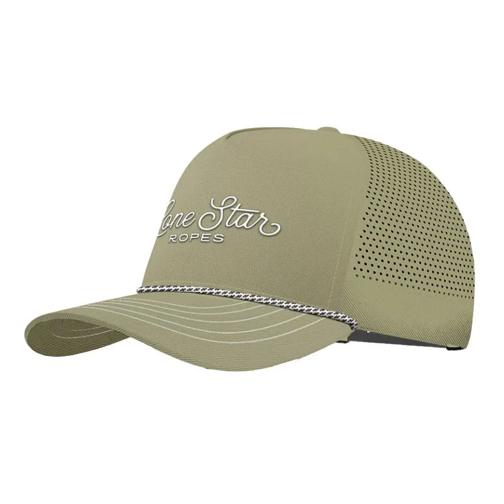 Lone Star Ropes Sand and White Script Logo Cap - Image 2