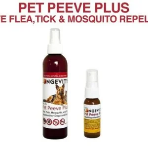 Longevity Pet Peeve Deet-Free Bottle Pest Repellent for Dogs and Cats - 8 oz