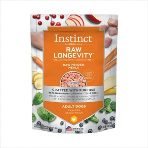 Longevity Raw Bites Savory Chicken Dehydrated Dog Treats - 4 oz