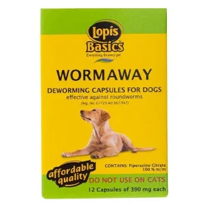 Lopis Basics Worm Away Deworming Capsules for Dogs