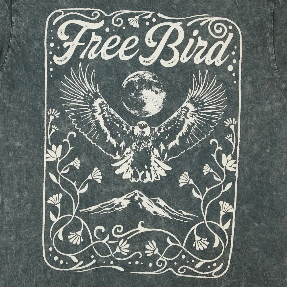 Lotus Fashion Free Bird Stone Grey Tee Shirt - Image 2