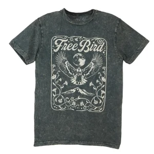 Lotus Fashion Free Bird Stone Grey Tee Shirt