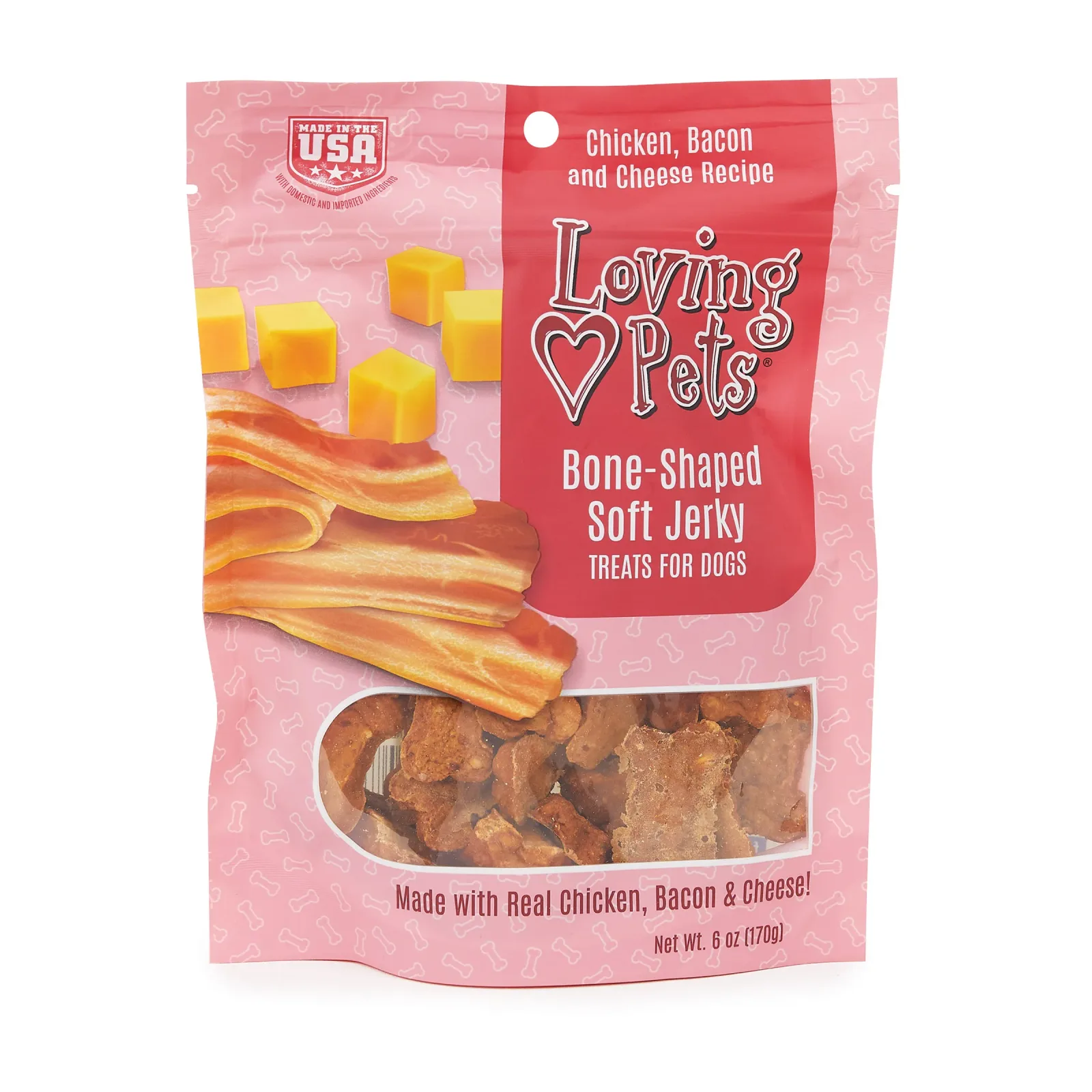 Loving Pets Bone-Shaped Soft Jerky 6 oz