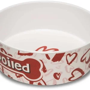 Loving Pets Dolce Moderno Bowl Spoiled Red Heart Design